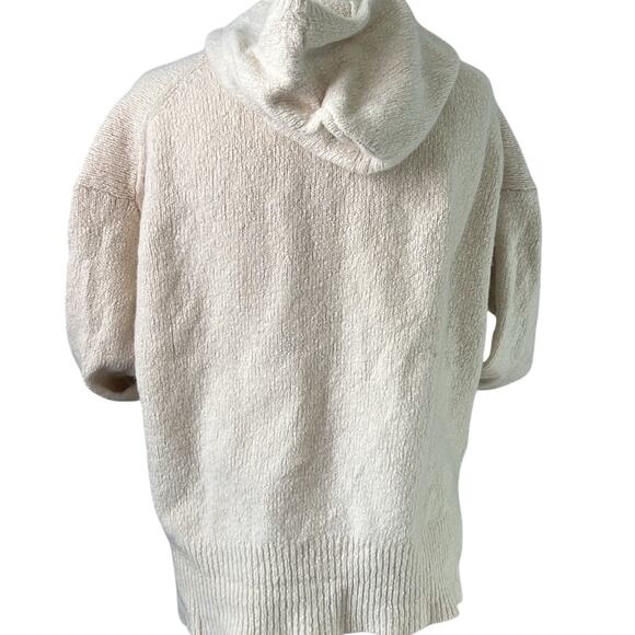 Nili Lotan women’s wool hooded sweater cream front pocket size small - Picture 2 of 8